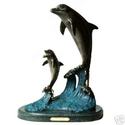 Bronze Sculpture Dolphins Limited Edition Pride an