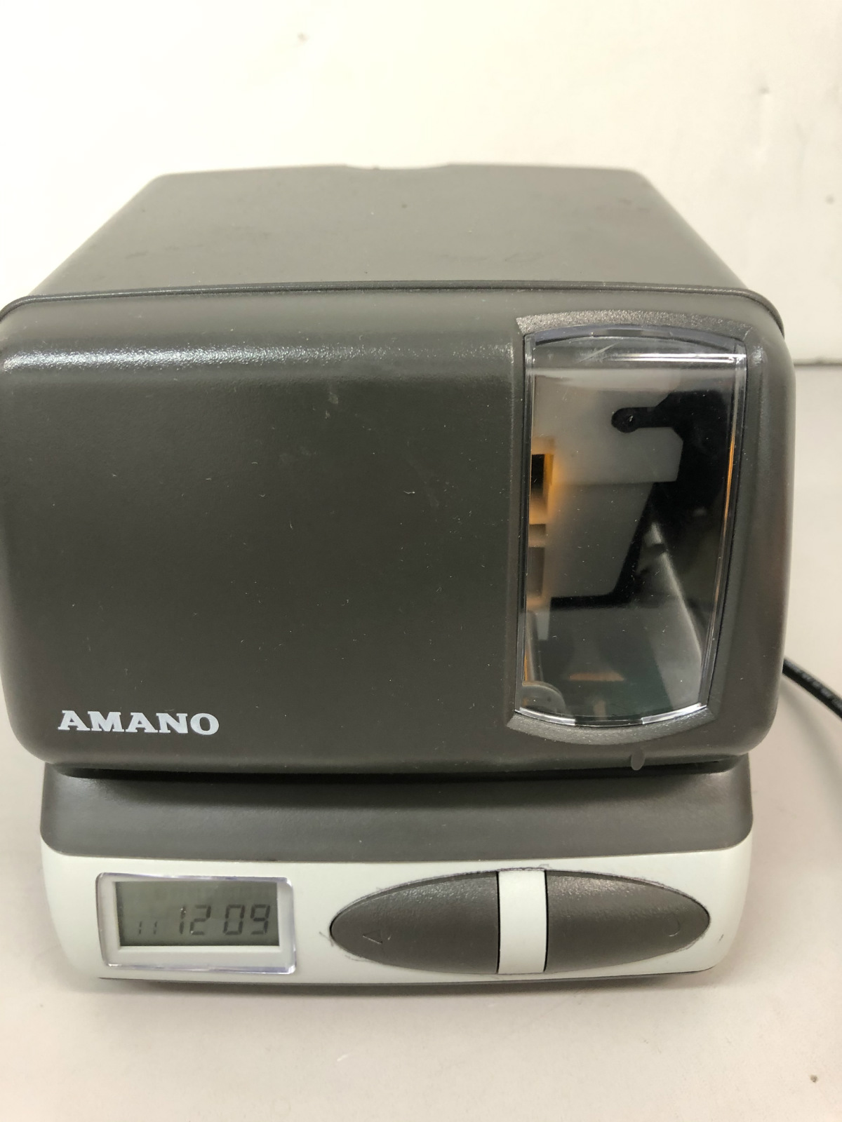 AMANO PIX10 Time Recorder Digital Punch Clock No key eBay