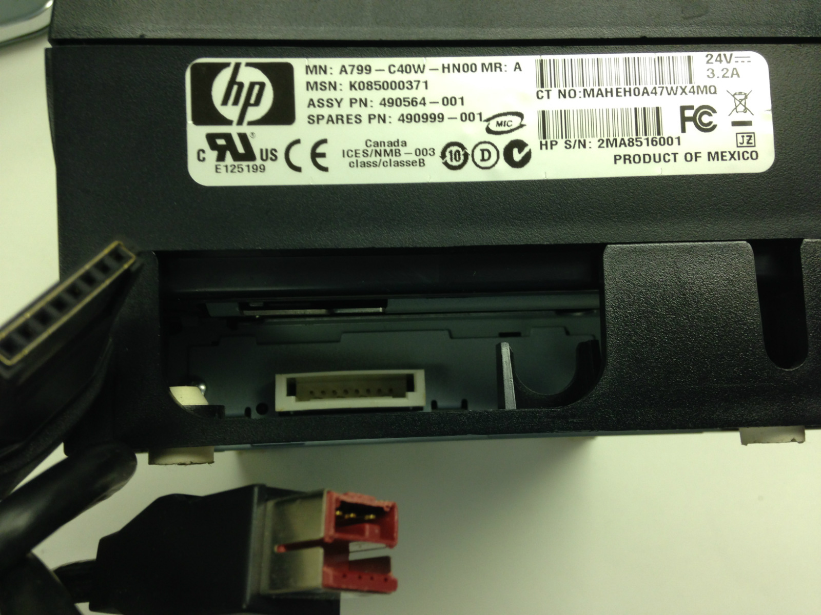 Hp A799 C40w Hn00 Black Thermal Receipt Pos Printer Powered Usb 601290425834 Ebay 6256