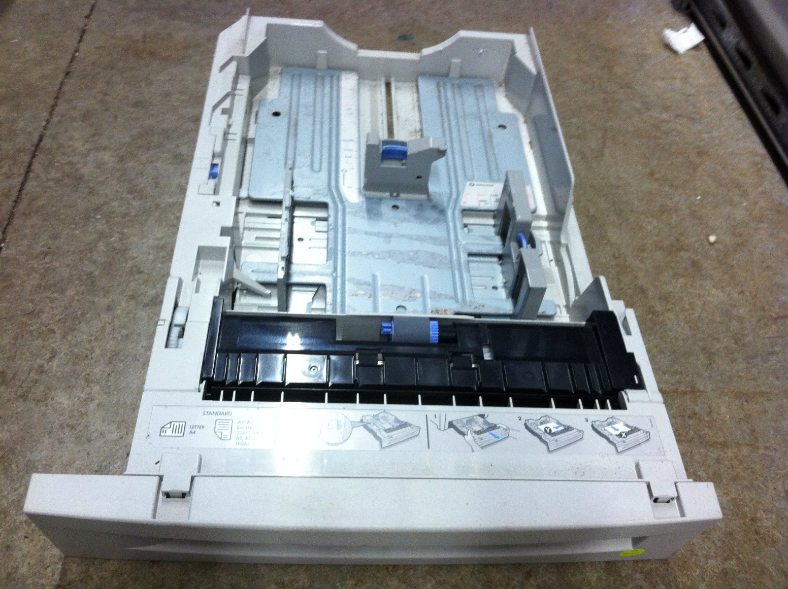 Hp Laserjet 5500 5550 Printer Lower 500 Sheet Paper Tray 2 Rg5 6647