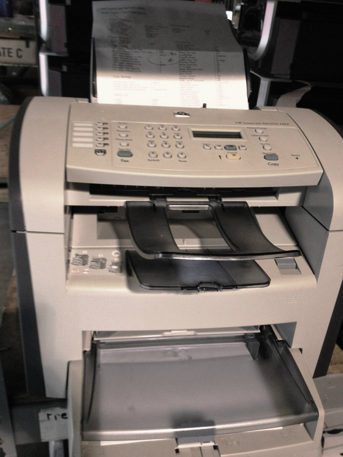 Принтер hp laserjet m1319f mfp не печатает