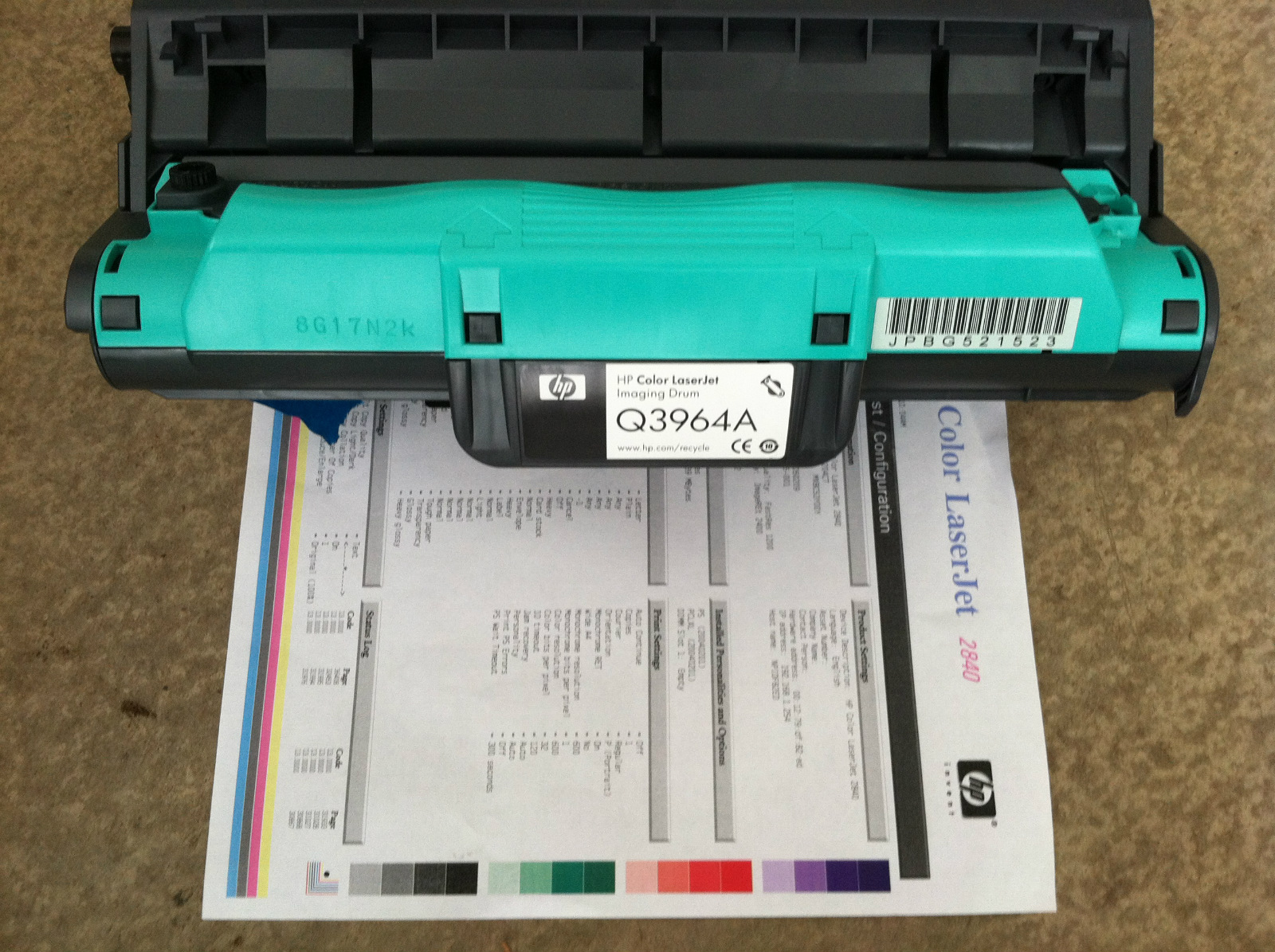 Hp color laserjet 2840 не печатает в цвете