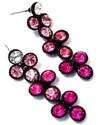 NEW HOT PINK CRYSTAL BUBBLE CLUSTER CHANDELIER EAR