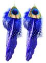 7" INCH LONG NATURAL CAPRI BLUE PEACOCK FEATHER CO