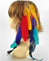 HOT COUTURE MULTI COLOR NATURAL FEATHER 17" LONG E