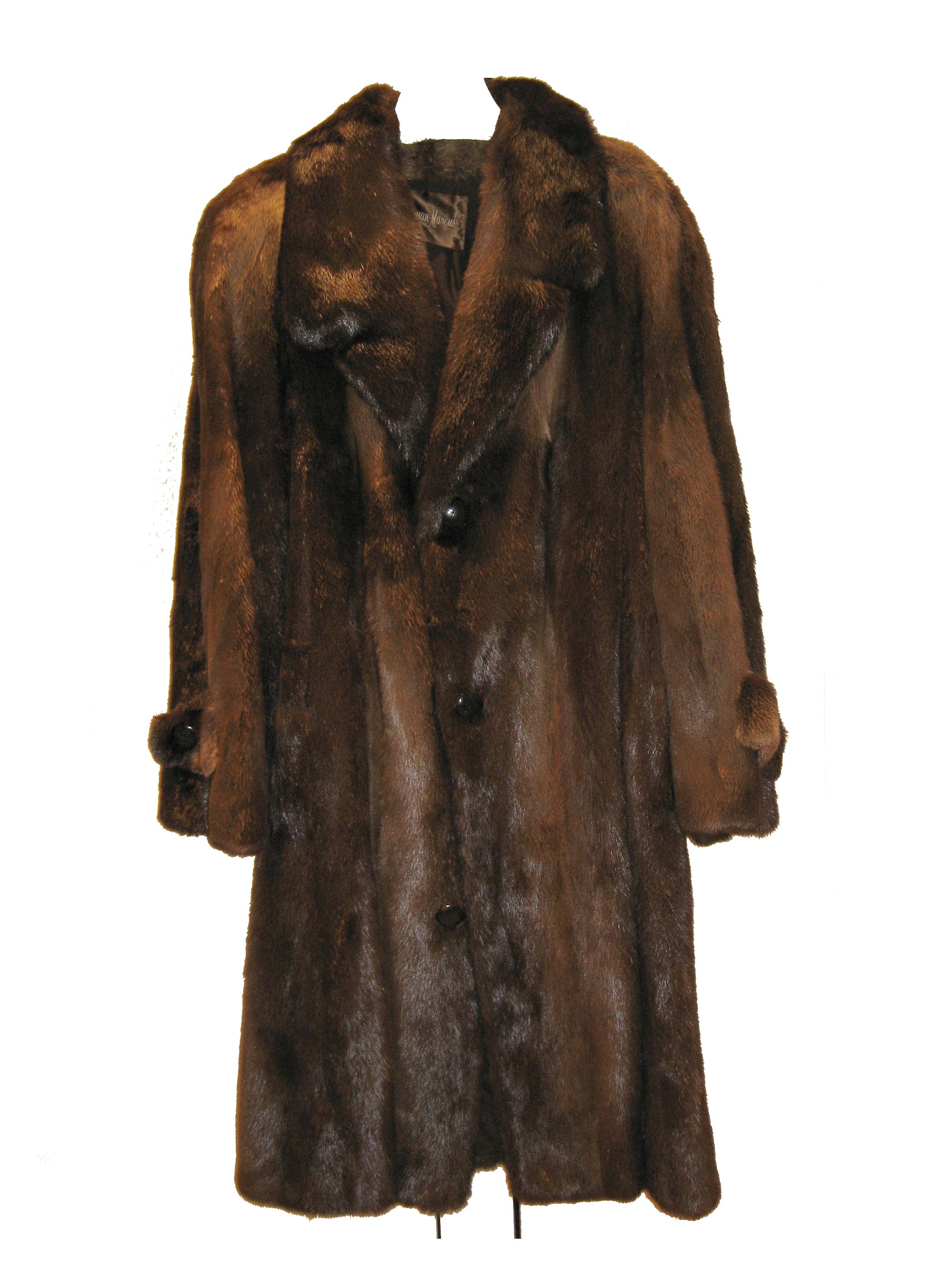 Fuzzy Fun Furs : Neiman Marcus Full-Length Brown Beaver Men's Coat