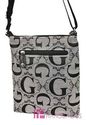 NWT Signature G Jacquard Studs Messenger Purse Han