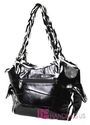 Zebra RUFFLE FLOWER Western Crystal CROSS Shoulder