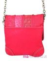 New SILVERAKE Rhinestone Studded Ostrich PATCHWORK
