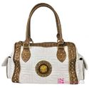 Designer Inspired LION ENBLEM Pocket Tote Bag Purs