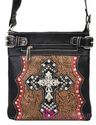 NWT Western Rhinestone Cross Messenger Bag PAISLEY