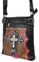 NWT Western Rhinestone Cross Messenger Bag PAISLEY