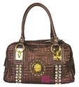 Designer Inspired LION Quilted 3 Compartment Tote 