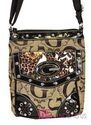 Signature G Jacquard Studs Messenger Purse Handbag