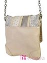 SILVERAKE Rhinestone Studded Ostrich PATCHWORK Cro
