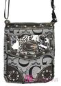 NWT Signature G Jacquard Studs Messenger Purse Han