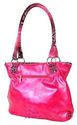 NWT Patent Shiny LOVE Rhinestone CROSS BLING Tote 