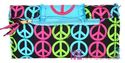 New Bohemian PEACE SIGN Rag Quilted Hippie Patchwo