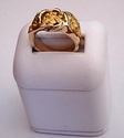  Alaskan Natural Gold Nugget 14K Gold RING! His or