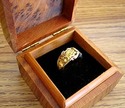 Alaskan Natural Gold Nugget 14K Gold RING! His or 