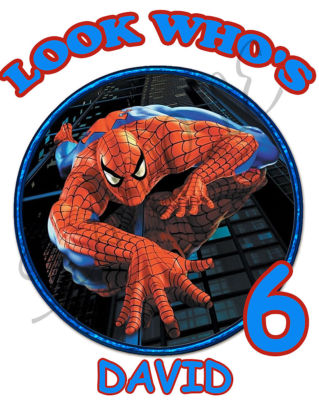 personalized spiderman gift birthday shirt name