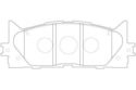 Toyota Camry, Disc Brake Pad-CQ Front  D1293 , PN1