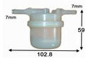 FS109J, Subaru Sambar Fuel Filter, 1987 to 1998