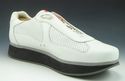 PRADA sz 8.5 LEATHER DOUBLE SOLE SNEAKERS 4E2352 M