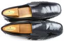 TOD'S sz 7.5 PERFORATED PATENT DRIVING MOCCASINS M