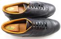 HERMES sz 45.5 TEXTURED LEATHER LACE UP SNEAKERS M