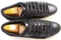 FERRAGAMO sz 9 LESTER SUEDE & LEATHER SNEAKER TV13