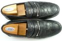 New - GUCCI sz 10 CROCODILE BIT LOAFERS 286711 MEN