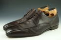 PRADA sz 7 BICYCLE TOE OXFORD 2E1983 MENS BROWN fi