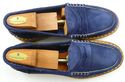 GRAZIANO MAZZA sz 44 SUEDE PENNY STRAP LOAFERS MEN