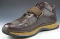 PRADA sz 7 LEATHER & NYLON MESH HIKING BOOTS MENS 