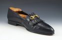 GUCCI sz 7.5 LEATHER KILTIE BIT LOAFERS 1534239 ME