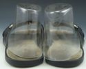 FERRAGAMO sz 7 TIRRENO LEATHER STRAP SANDALS TV370