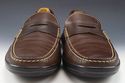 TOD'S sz 9 LEATHER MOCCASIN TOE STRAP LOAFERS MENS