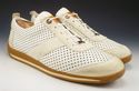 LOUIS VUITTON sz 8.5 PERFORATED LEATHER SNEAKERS M