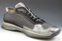 PRADA sz 7 LEATHER & NYLON MESH SNEAKERS 4E0874 ME