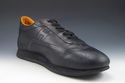HERMES sz 45.5 TEXTURED LEATHER LACE UP SNEAKERS M