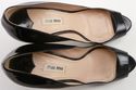 MIU MIU sz 40 PATENT LEATHER OPEN TOE HIGH HEELS W