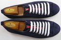 PRADA sz 6.5 SUEDE ROUND TOE LACE UP SNEAKERS 4E24