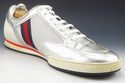 GUCCI sz 12 LEATHER & NYLON MESH SNEAKERS 256649 M