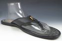 LOUIS VUITTON sz 11 LEATHER STRAP THONG SANDALS FD