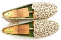 STUBBS & WOOTTON sz 43 LEOPARD PRINT CANVAS ESPADR