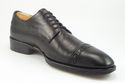 VERSACE sz 40.5 LEATHER CAP TOE OXFORDS MENS BLACK