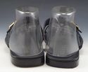 GUCCI sz 10.5 LEATHER STRAP SLIDE SANDALS 1161116 