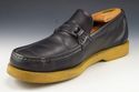 FERRAGAMO sz 6.5 EE LEATHER BOAT LOAFERS UR26606 M