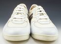 GUCCI sz 8 LEATHER & NYLON FABRIC SNEAKERS 237715 